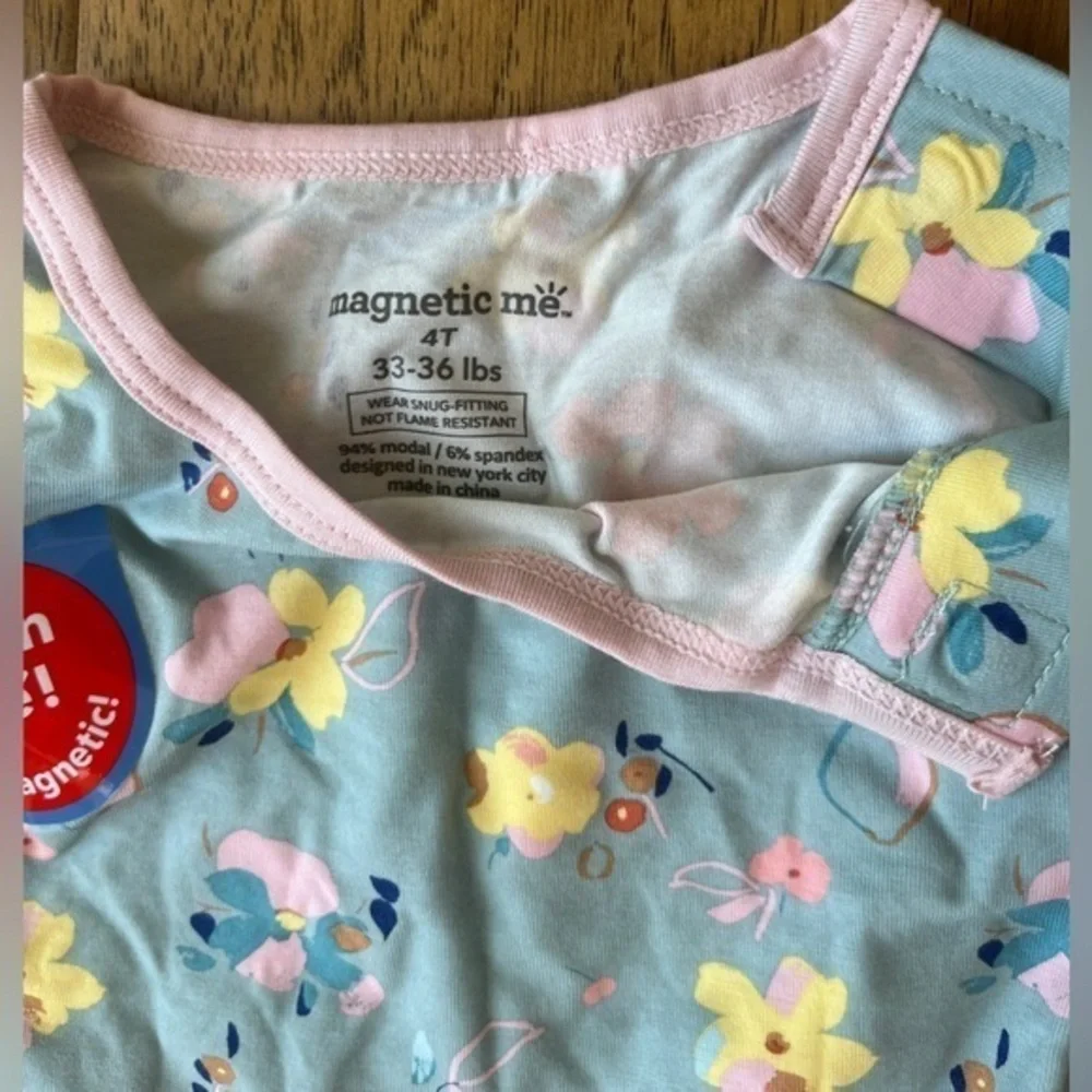 Magnetic Me‎ Modal Pajama Set in Notting Hill Print, Floral, Size 4T, NWT